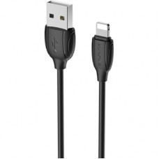 Дата кабель USB 2.0 AM to Lightning 1.0m BX19 Benefit 3A Black BOROFONE (BX19LB)