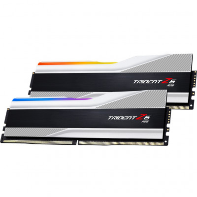 Модуль пам'яті для комп'ютера DDR5 32GB (2x16GB) 6000 MHz Trident Z5 NEO RGB Silver G.Skill (F5-6000J3040F16GX2-TZ5RS)