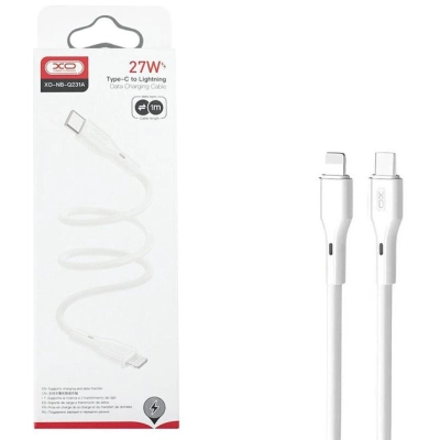 Дата кабель USB-C to Lightning 1.0m NB-Q231A 27W White XO (NB-Q231A-WH)