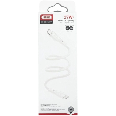 Дата кабель USB-C to Lightning 1.0m NB-Q231A 27W White XO (NB-Q231A-WH)