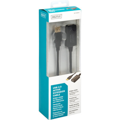 Дата кабель USB 2.0 AM/AF 5.0m active Assmann (DA-70130-4)