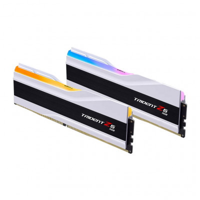 Модуль пам'яті для комп'ютера DDR5 32GB (2x16GB) 6400 MHz Trident Z5 RGB White G.Skill (F5-6400J3239G16GX2-TZ5RW)