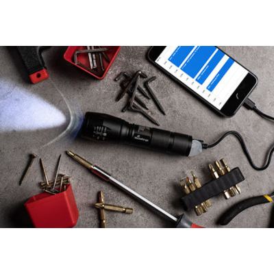 Ліхтар Mediarange LED flashlight with powerbank 1800mAh (MR735)