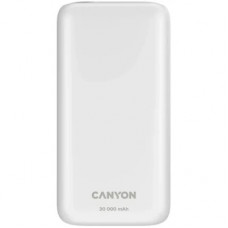 Батарея універсальна Canyon PB-301 30000mAh PD/20W, QC/3.0 (CNE-CPB301W)
