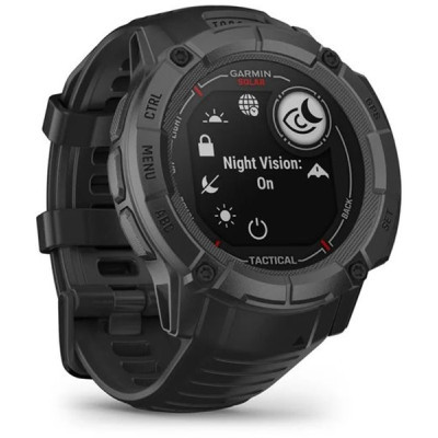 Смарт-годинник Garmin Instinct 2X, Solar, Tactical Edition, Black, GPS (010-02805-03)
