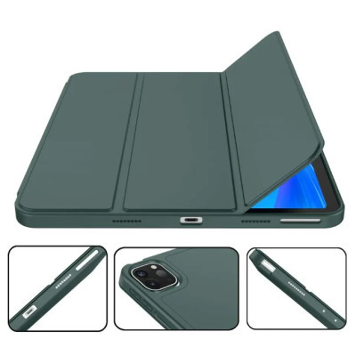 Чохол до планшета BeCover Tri Fold Hard TPU Apple iPad Pro 12.9 2020/2021/2022 Dark Green (711116)
