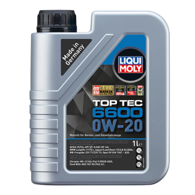 Моторна олива Liqui Moly Top Tec 6600 0W-20 1л. (21410)