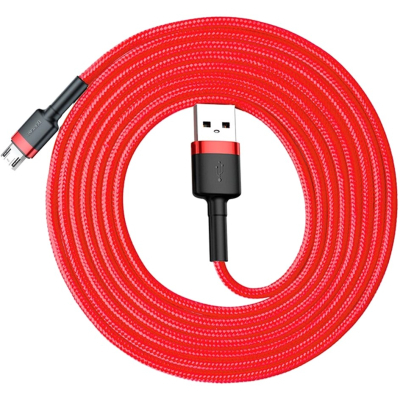 Дата кабель USB 2.0 AM to Micro 5P 2.0m 1.5A Red Baseus (CAMKLF-C09)