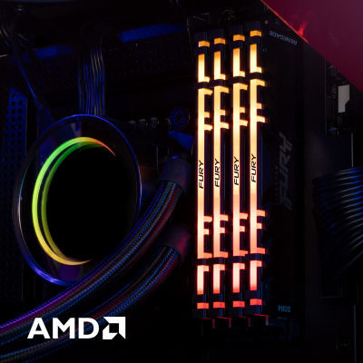Модуль пам'яті для комп'ютера DDR4 32GB (4x8GB) 3600 MHz Renegade RGB Black Kingston Fury (ex.HyperX) (KF436C16RBAK4/32)