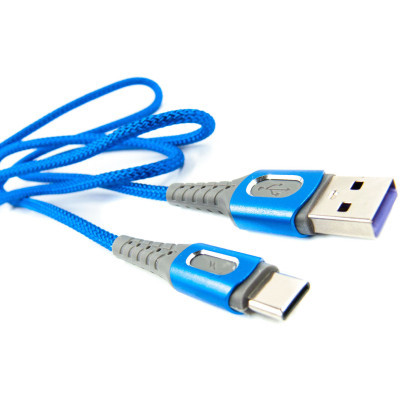 Дата кабель USB 2.0 AM to Type-C 1.0m blue Dengos (NTK-TC-LP-BLUE)