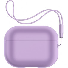 Чохол для навушників Armorstandart Silicone Case with straps для Apple Airpods Pro 2 Pink Purple (ARM68613)