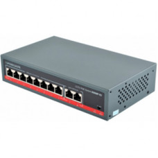 Комутатор мережевий FoxGate S5809P-E2 (96W)