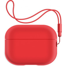 Чохол для навушників Armorstandart Silicone Case with straps для Apple Airpods Pro 2 Red (ARM68614)