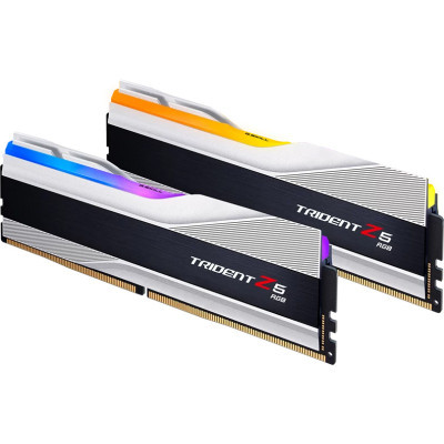 Модуль пам'яті для комп'ютера DDR5 32GB (2x16GB) 8000 MHz Trident Z5 RGB Silver G.Skill (F5-8000J3848H16GX2-TZ5RS)