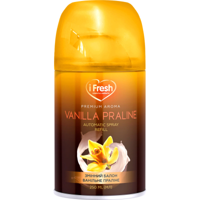 Освіжувач повітря iFresh Premium Aroma Vanilla Praline Змінний балон 250 мл (4820268100139)