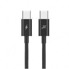 Дата кабель USB-C to USB-C 1.0m 60W CC-07B Black Grand-X (CC-07B)