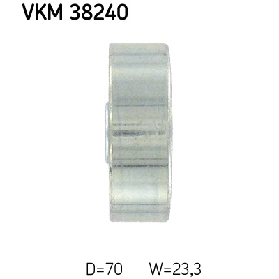 Ролик натягувача ременя SKF VKM 38240