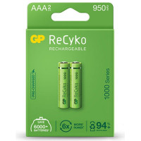 Акумулятор Gp AAA 100AAAHCE-EB2 ReCyko R03 950mAh * 2 (100AAAHCE / 4891199186554)
