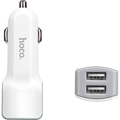 Зарядний пристрій HOCO Z23 2xUSB White (6957531078012)