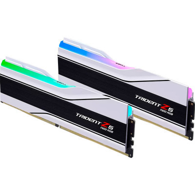 Модуль пам'яті для комп'ютера DDR5 64GB (2x32GB) 6000 MHz Trident Z5 Neo RGB Matte White G.Skill (F5-6000J3036G32GX2-TZ5NRW)