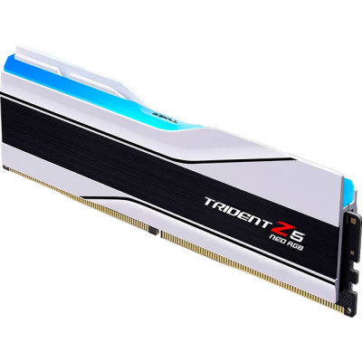 Модуль пам'яті для комп'ютера DDR5 64GB (2x32GB) 6000 MHz Trident Z5 Neo RGB Matte White G.Skill (F5-6000J3036G32GX2-TZ5NRW)