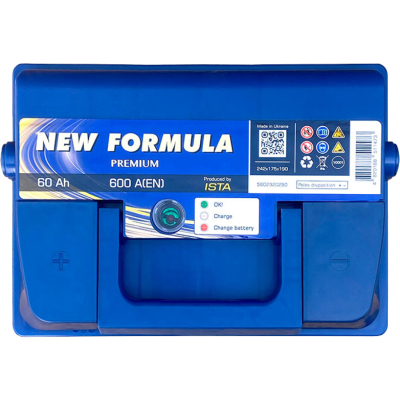 Акумулятор автомобільний NEW FORMULA PREMIUM 60Ah (+/-) (600EN) (5602320250)