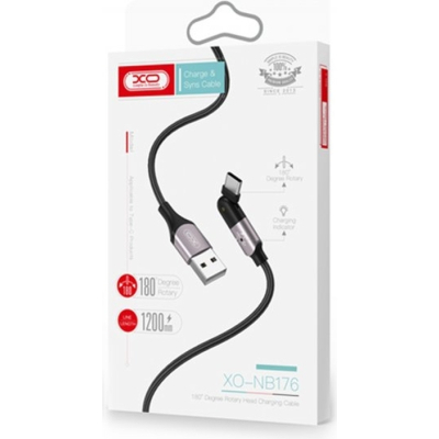 Дата кабель NB176 USB - Lightning 1.2m 2.4А XoKo (XO-NB176)