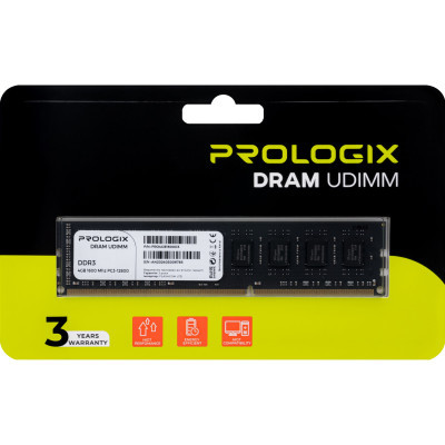 Модуль пам'яті для комп'ютера DDR3 4GB 1600 MHz Prologix (PRO4GB1600D3)