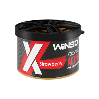Ароматизатор для автомобіля WINSO Organic X Active Strawberry (533720)
