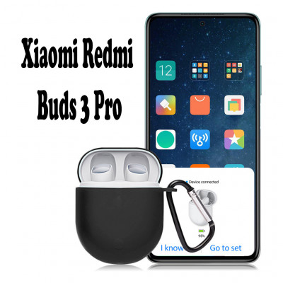 Чохол для навушників BeCover Silicon для Xiaomi Redmi Buds 3 Pro Black (707461)