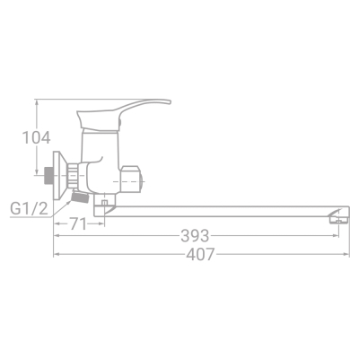 Змішувач TAU SM-2C244C (9843220)