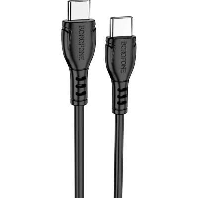 Дата кабель USB-C to USB-C 1.0m BX51 Triumph 60W Black BOROFONE (BX51CCB)