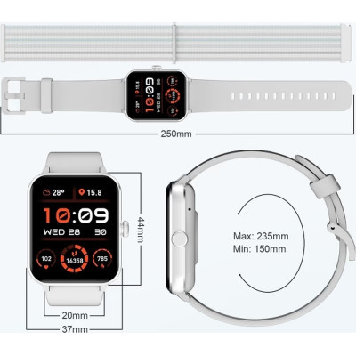 Смарт-годинник Blackview R50 Grey (6931548317531)