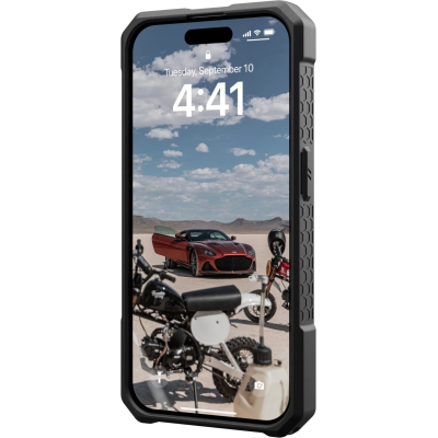 Чохол до мобільного телефона UAG Apple iPhone 15 Pro Max Monarch Pro Magsafe, Kevlar Black (114222113940)