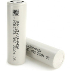 Акумулятор 21700 Li-Ion 4200mAh, 45A, button top Molicel (INR21700-P42A)