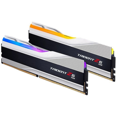 Модуль пам'яті для комп'ютера DDR5 48GB (2x24GB) 7200 MHz Trident Z5 RGB Silver G.Skill (F5-7200J3646F24GX2-TZ5RS)