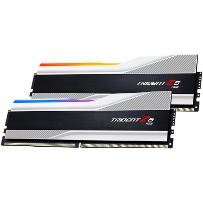 Модуль пам'яті для комп'ютера DDR5 48GB (2x24GB) 7200 MHz Trident Z5 RGB Silver G.Skill (F5-7200J3646F24GX2-TZ5RS)