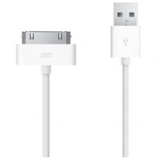 Дата кабель USB 2.0 AM to Apple 30pin 1.0m TKX-64 White Toto (F_55083)