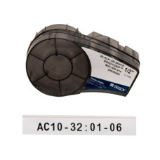 Стрічка для принтера етикеток Brady M21-500-414 BradyGrip, 12.7мм х 3.05м, black on white, Velcro (151515)