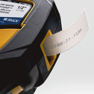 Стрічка для принтера етикеток Brady M21-500-414 BradyGrip, 12.7мм х 3.05м, black on white, Velcro (151515)