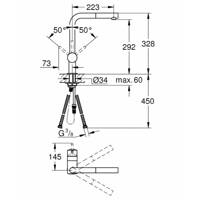 Змішувач Grohe MINTA ХРОМ (32168000)