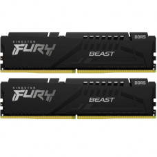 Модуль пам'яті для комп'ютера DDR5 32GB (2x16GB) 6800 MHz Beast Black Kingston Fury (ex.HyperX) (KF568C34BBK2-32)