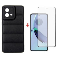 Чохол до мобільного телефона Dengos Kit for Motorola G84 case + glass (Black) (DG-KM-52)