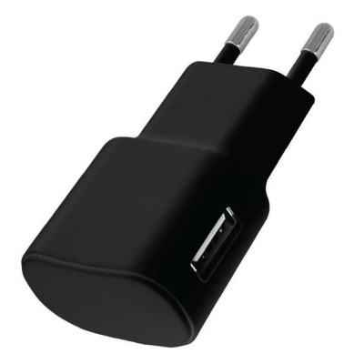Зарядний пристрій Florence USB, 1.0A black (FW-1U010B)