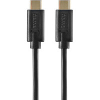 Дата кабель USB-C to USB-C 1.5m Black Hama (00086409)