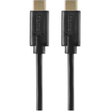 Дата кабель USB-C to USB-C 1.5m Black Hama (00086409)