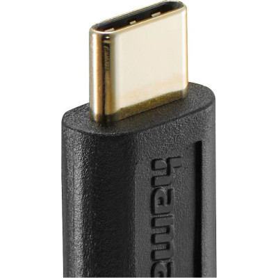 Дата кабель USB-C to USB-C 1.5m Black Hama (00086409)