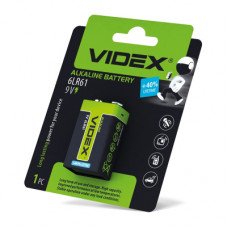 Батарейка Videx Крона 6LR61/9V лужна 1шт (6LR61/9V/B)