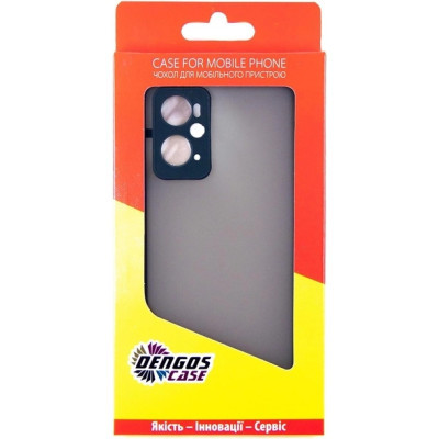 Чохол до мобільного телефона Dengos Kit for OPPO A76 case + glass (Black) (DG-KM-37)