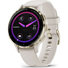 Смарт-годинник Garmin Venu 3S, Ivory + Soft Gold, GPS (010-02785-04)